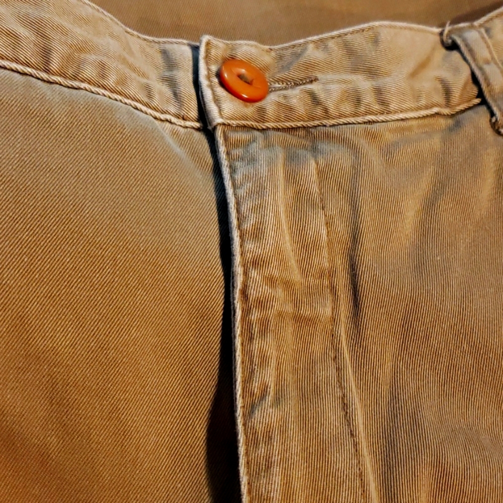 EDDIE BAUER High-Waisted VTG Jeans Relaxed Fit - Lt Nut Brown - Size 16 - EVC - Picture 5 of 10